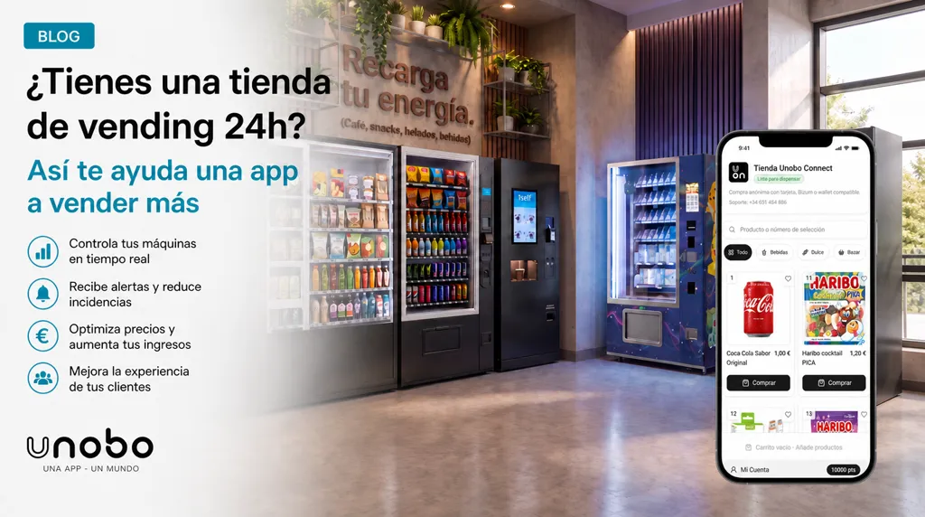 ¿Tienes una tienda de vending 24h? Así te ayuda una app a vender más