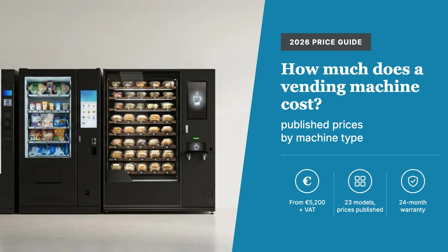 How Much Does a Vending Machine Cost? 2026 Prices
