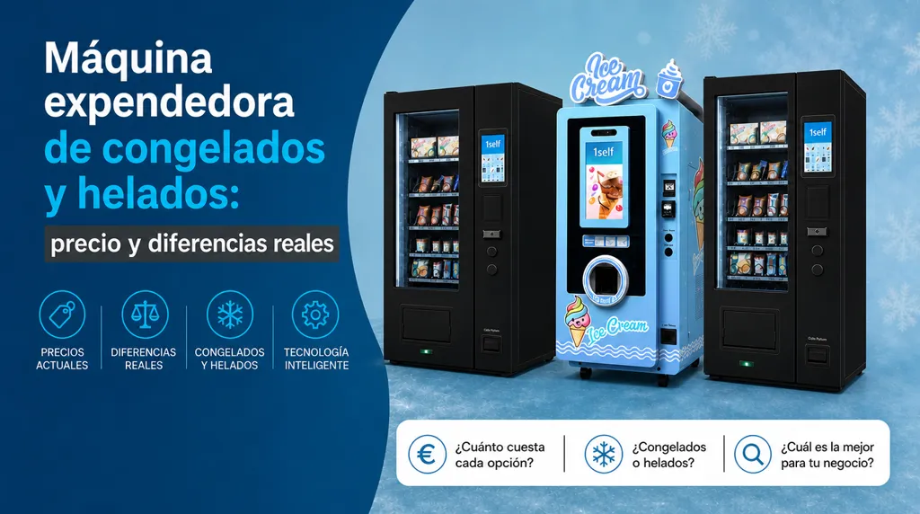 Máquina expendedora de congelados y helados: precio y diferencias reales
