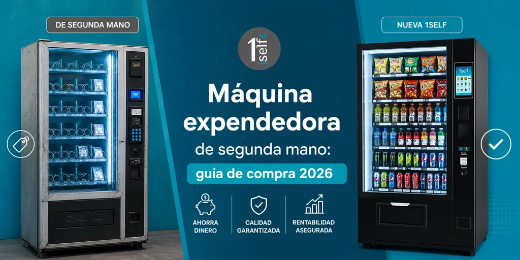 Máquina expendedora de segunda mano: guía de compra 2026