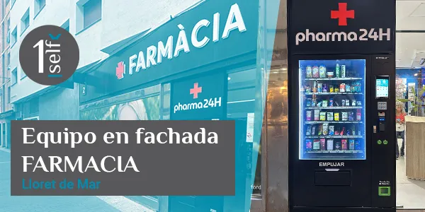 Máquina vending en farmacia en Lloret de Mar